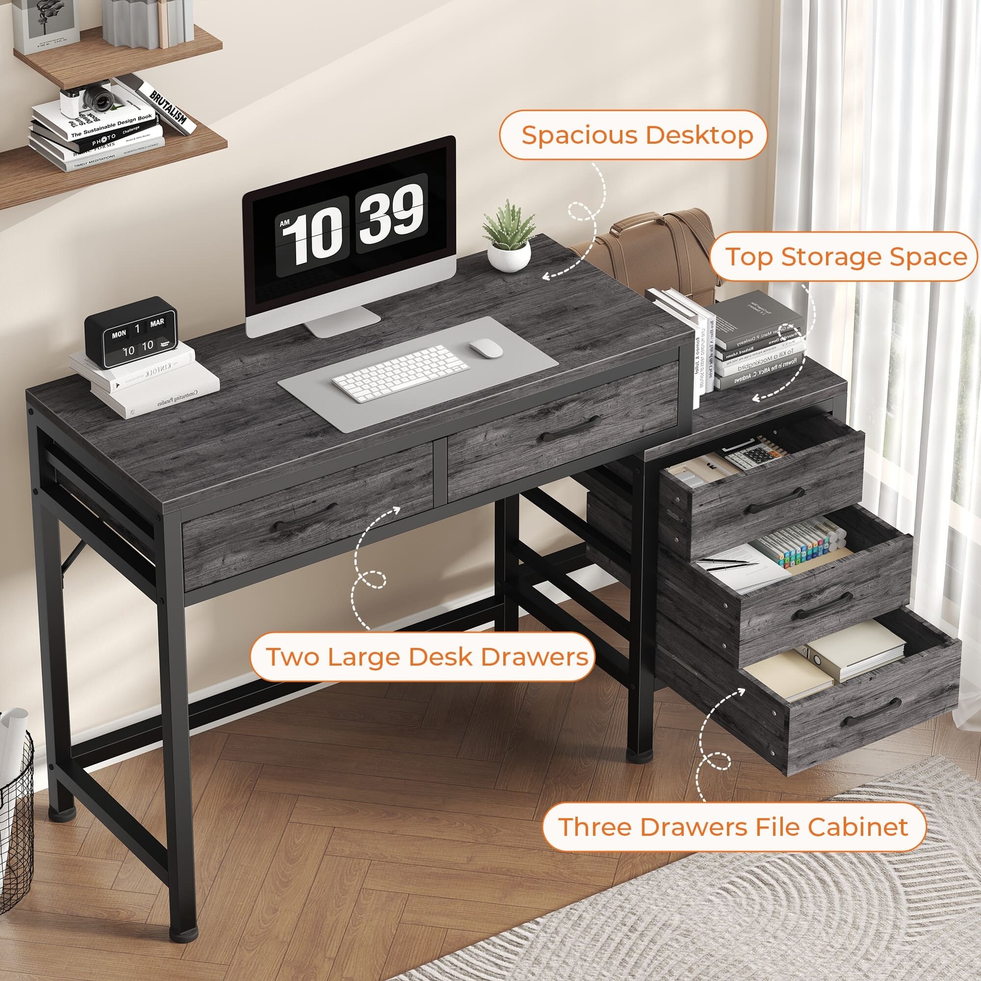 Sweetcrispy L-FH-GDZ5BC6-51GY desks - View #3