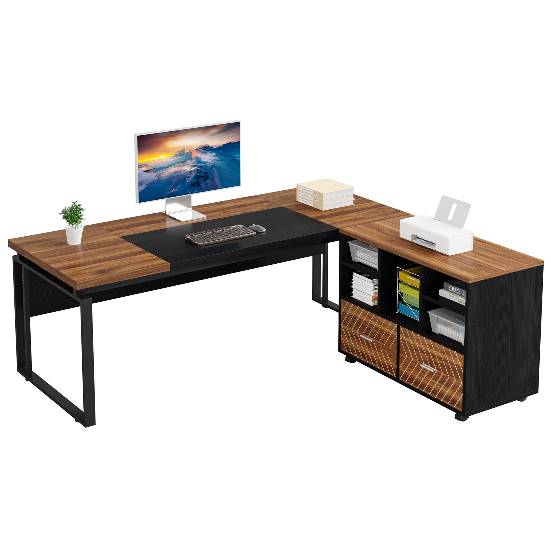 Tribesigns LWFD-F1963 Office Conference Table Multiple colors/finishes 1 -Person Conference table ( 63-in W x 29.52-in H )