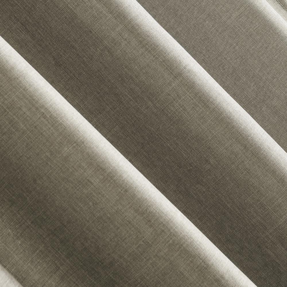 Barley Heathered Texture Tab Top Semi-Sheer Curtain Panel 40" x 63"