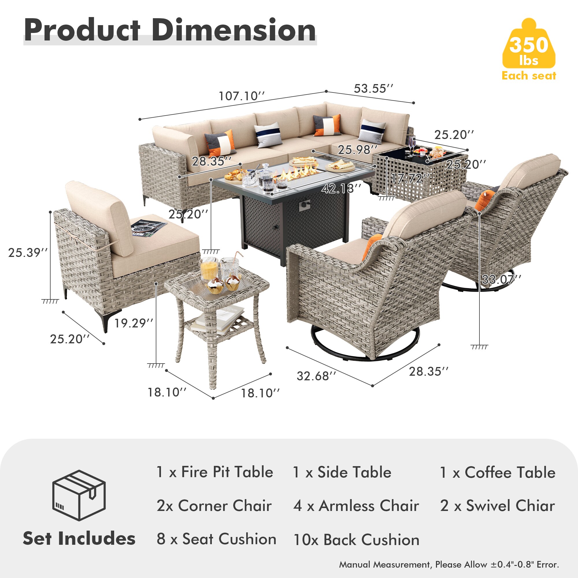 Pouuin DFPSKT600 Patio-Sofas-Daybeds - View #8