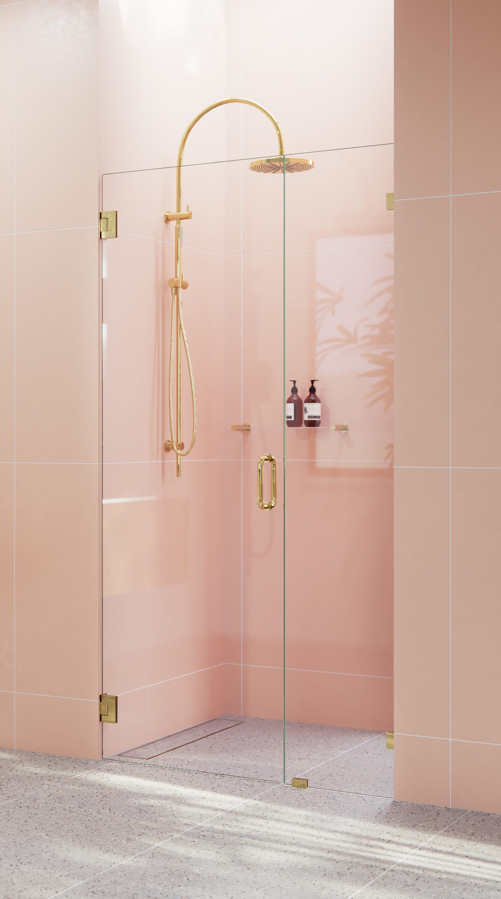 Glass Warehouse GW-WH-38-25-PB Shower-Doors - View #2