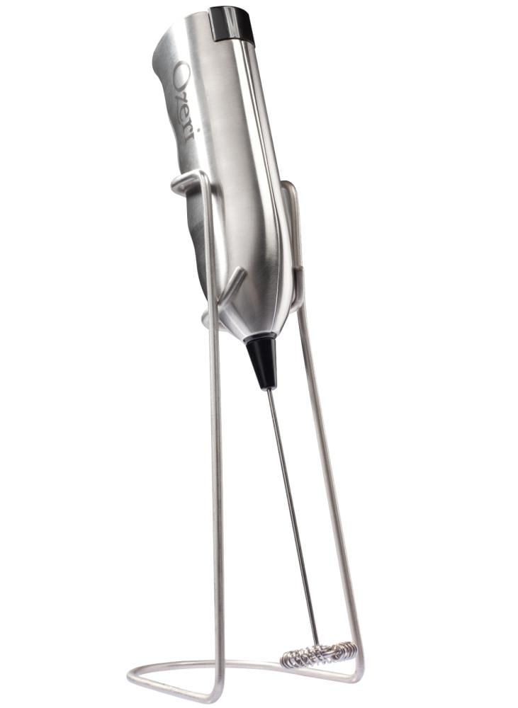 Ozeri Deluxe Milk Frother & Whisk in Stainless Steel, with Stand