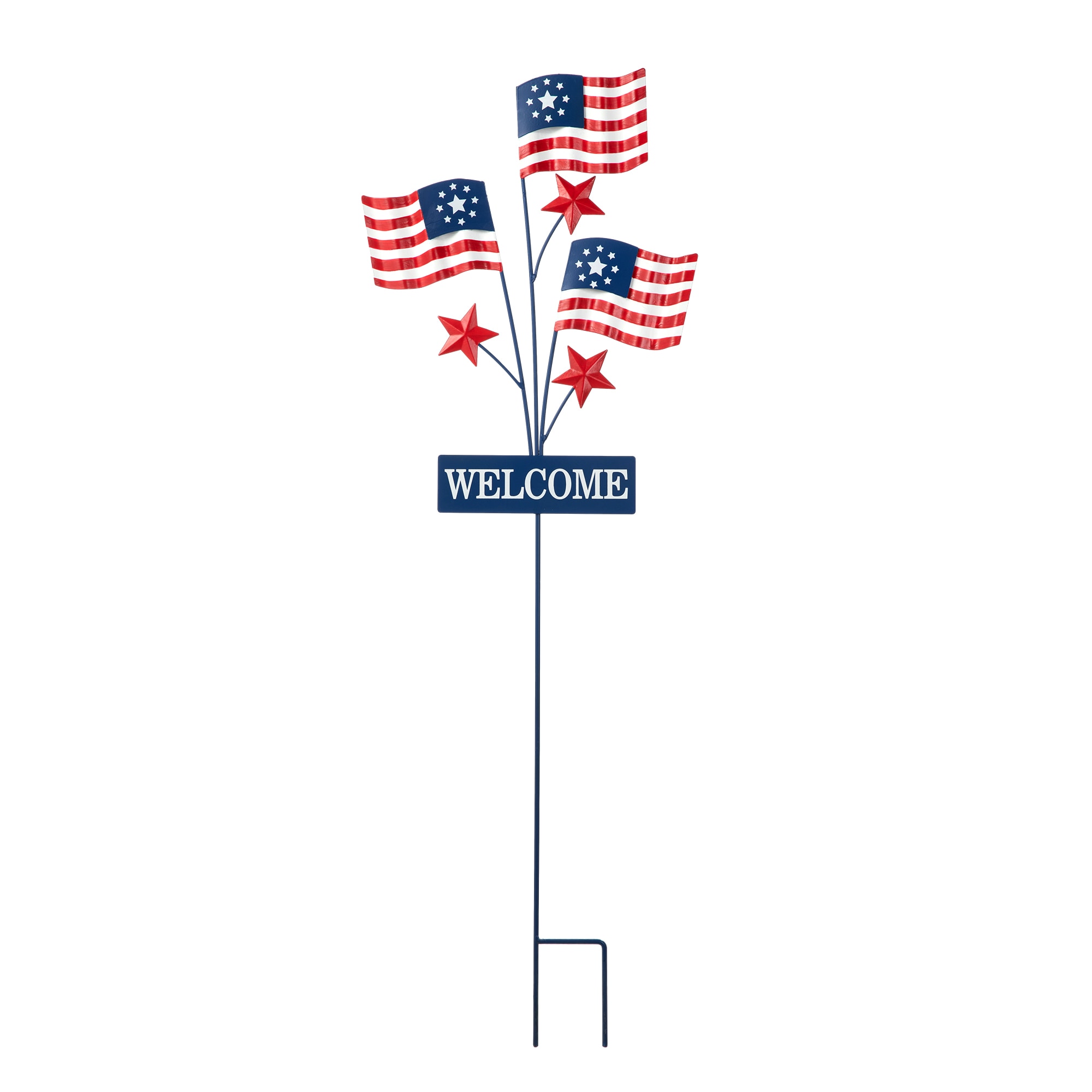 Glitzhome 42-in H Fourth Of July Yard Stake in the Seasonal Decorations ...