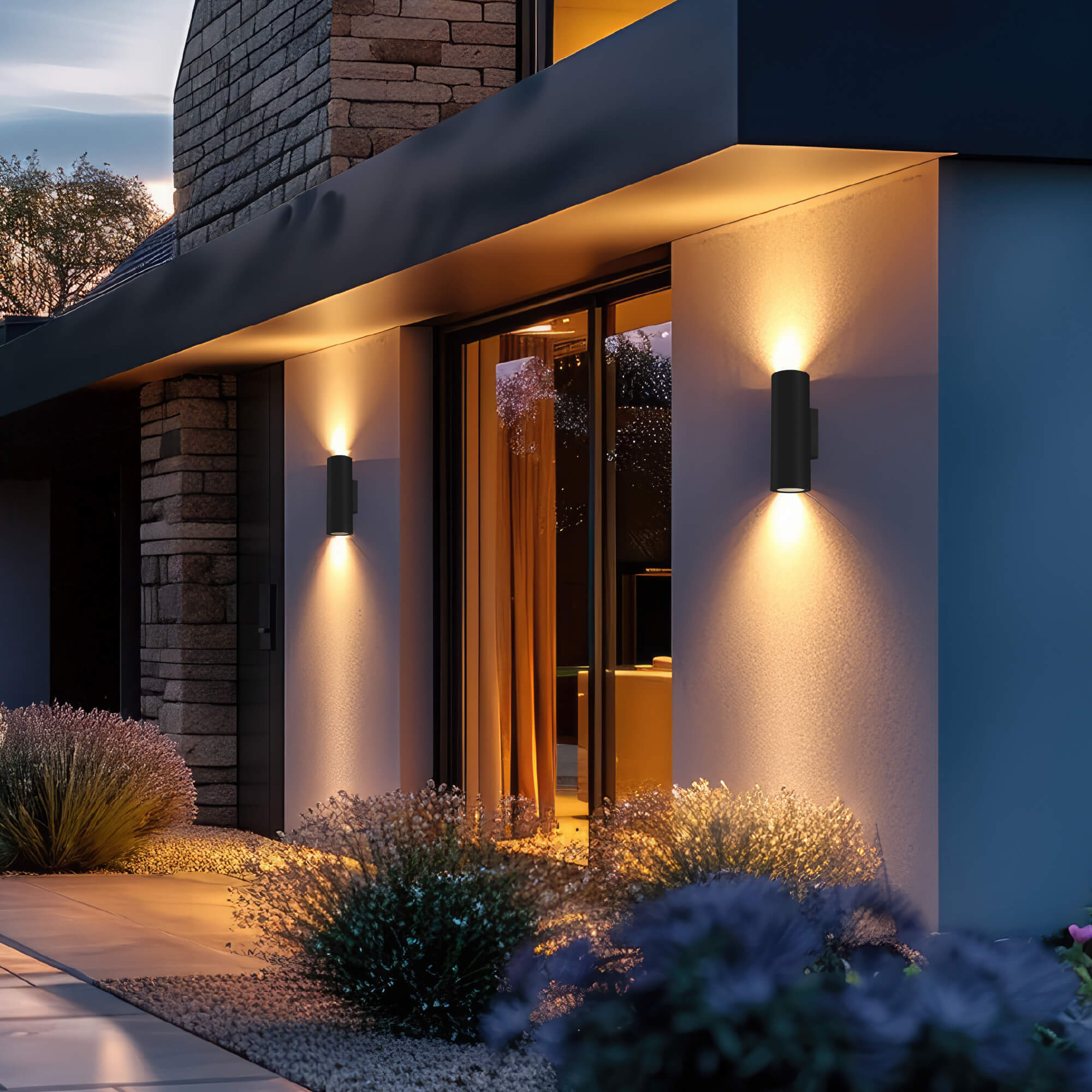 DALS Lighting LWA12-CC-BK Outdoor-Wall-Lighting - View #9