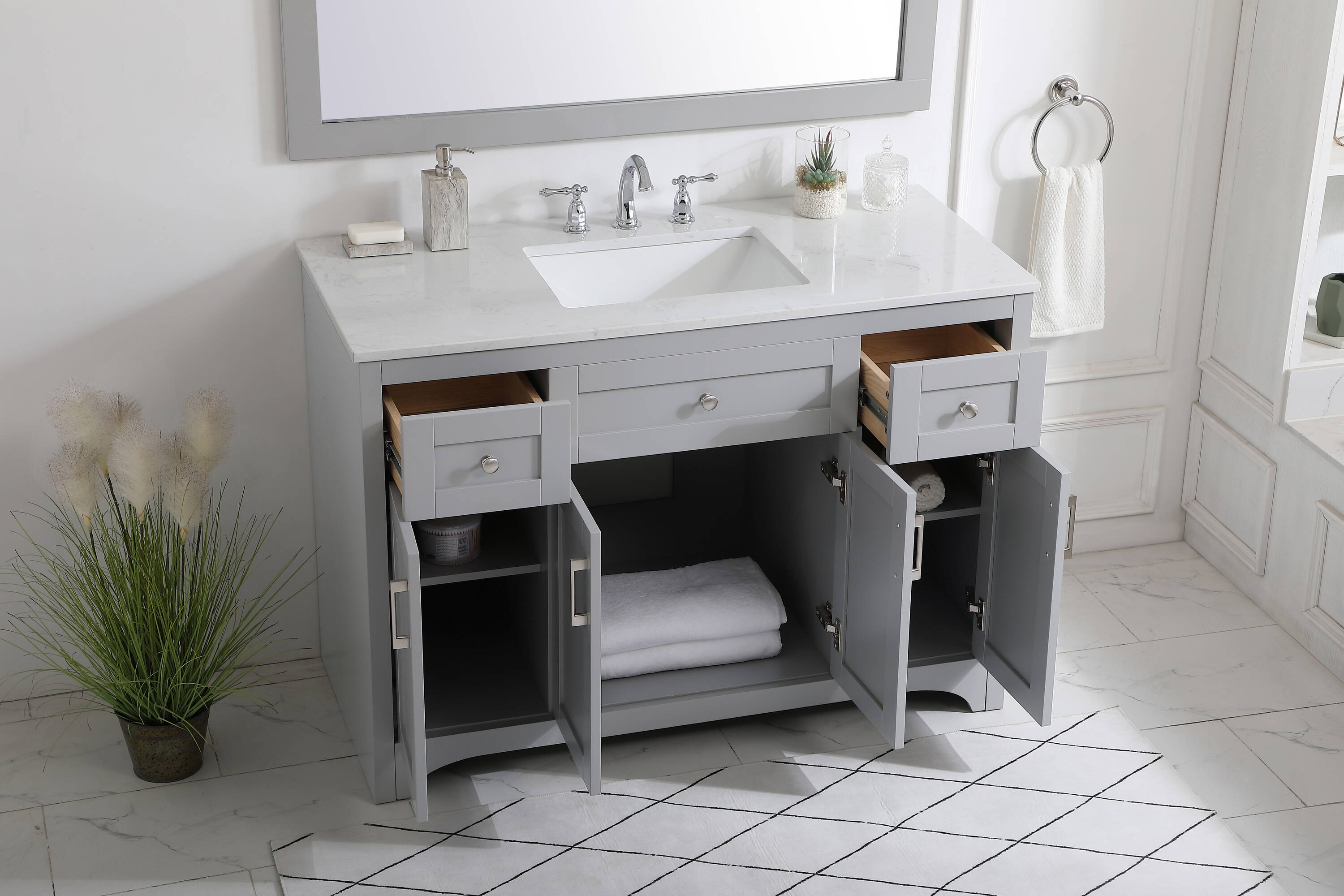 Elegant Decor FI51048GR Bath-Vanity-Combo - View #5