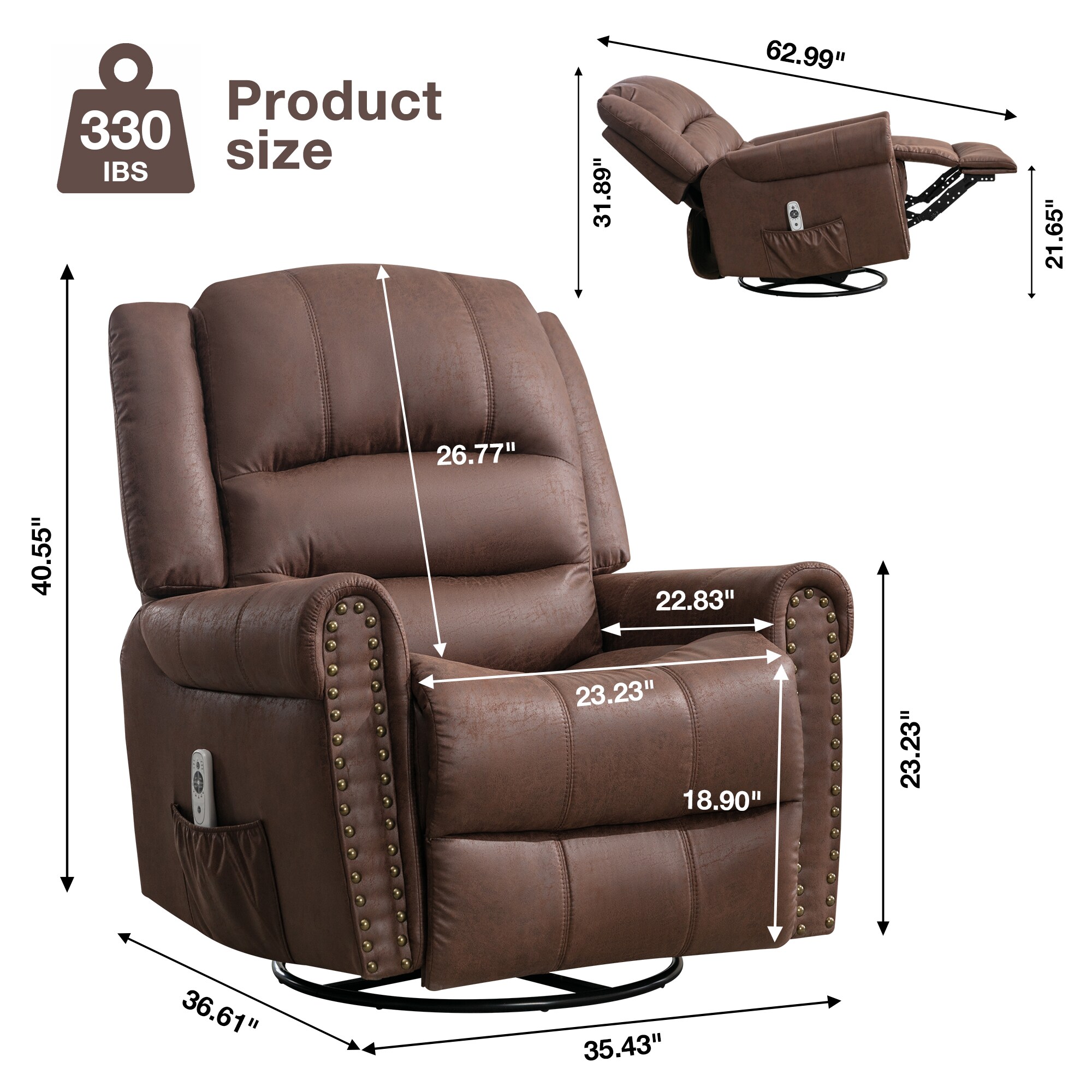 Mondawe OR-P16EA-OF recliners - View #10