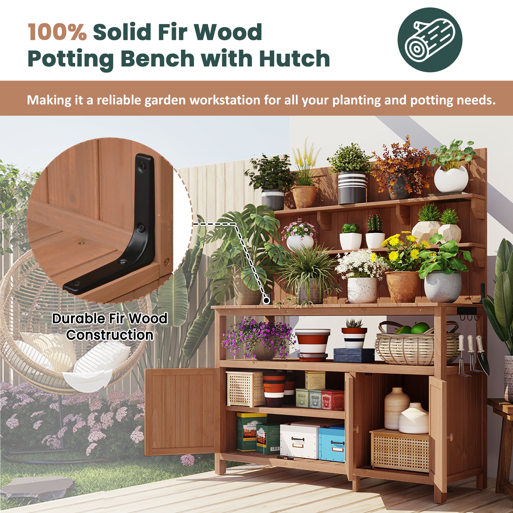 Kahomvis G243-QP717-02 Potting-Benches - View #6
