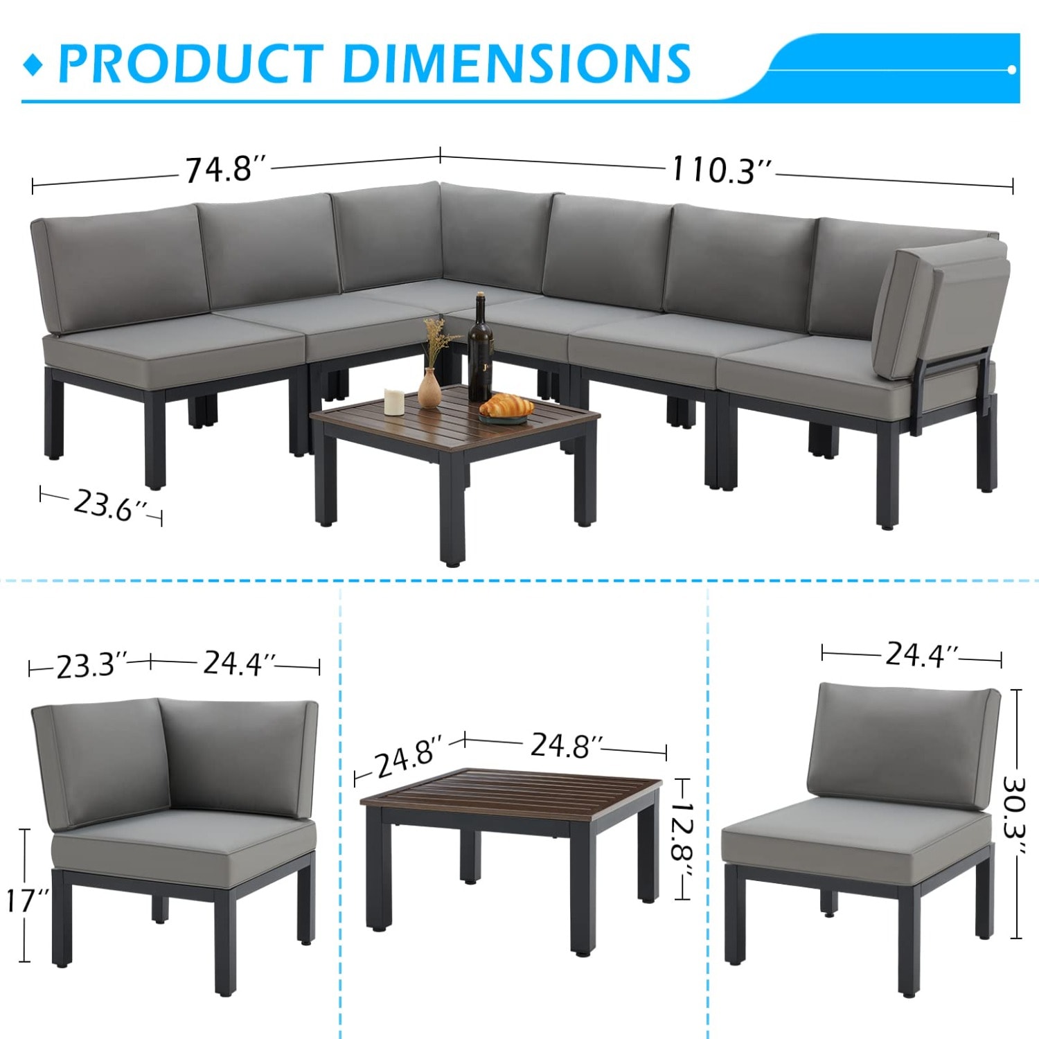 AECOJOY 16077GR-LS01 Patio-Sofas-Daybeds - View #7
