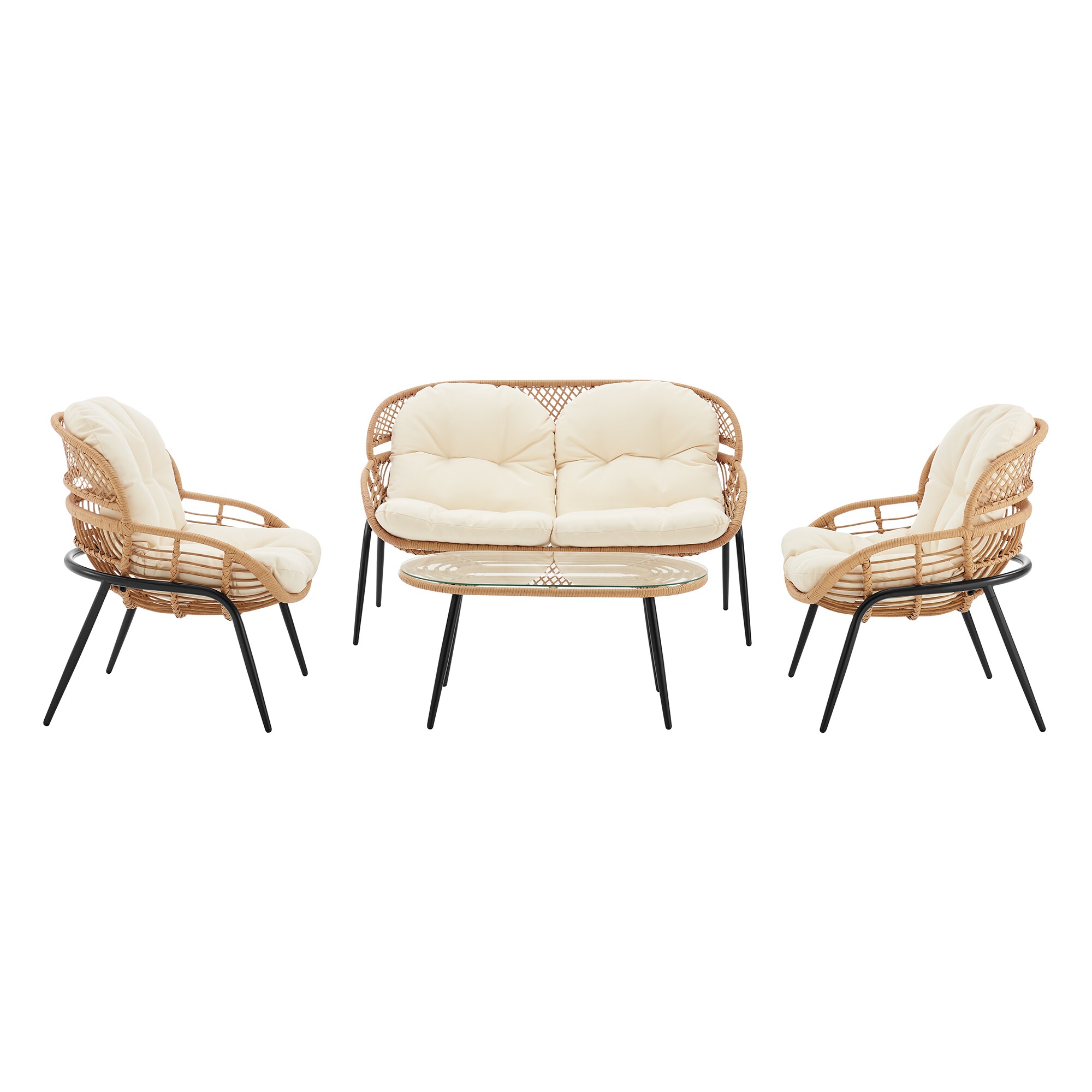 Manhattan Comfort OD-CV022-CR Patio-Conversation-Sets - View #2