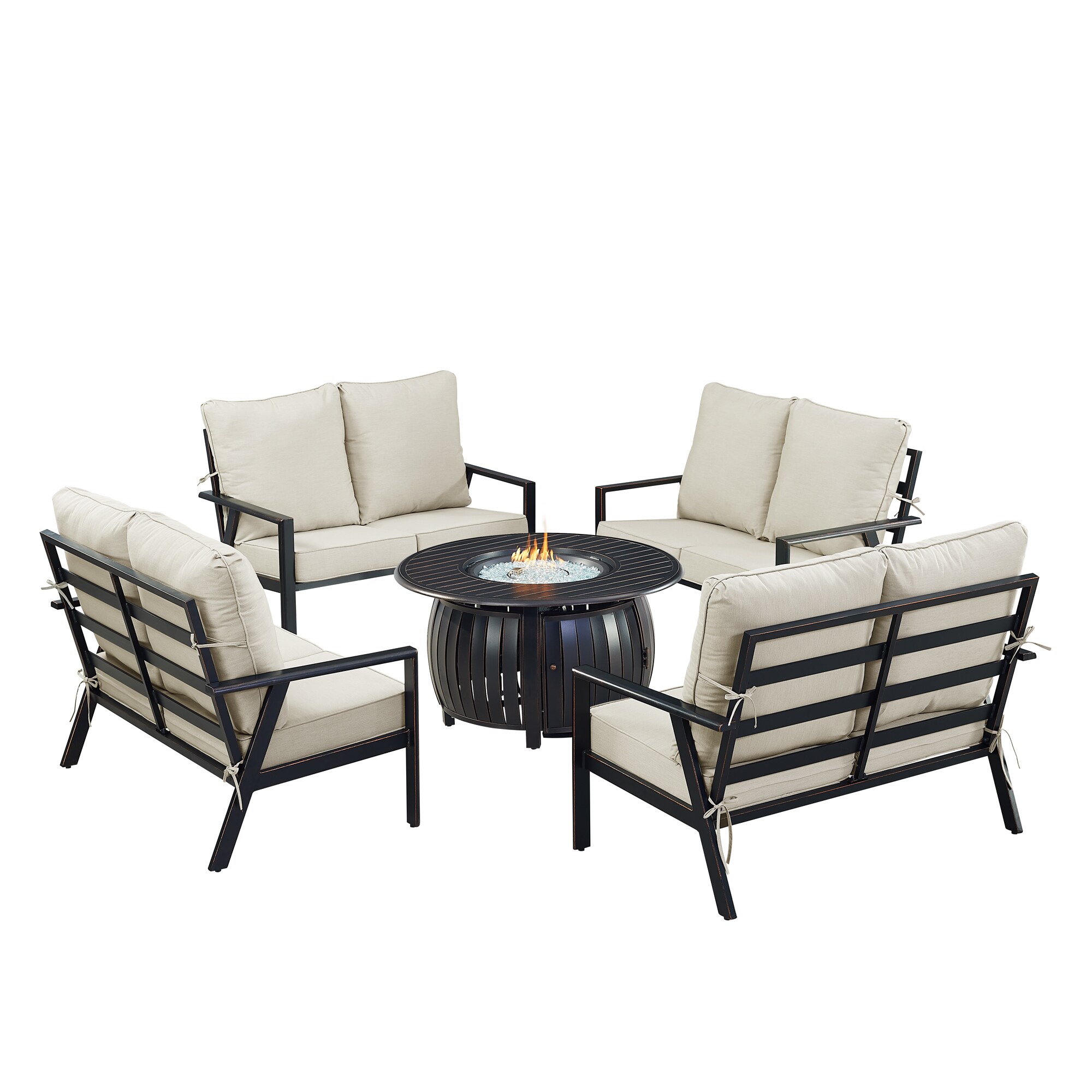Oakland Living LUX4LSITALYLGCU Patio-Conversation-Sets - View #2