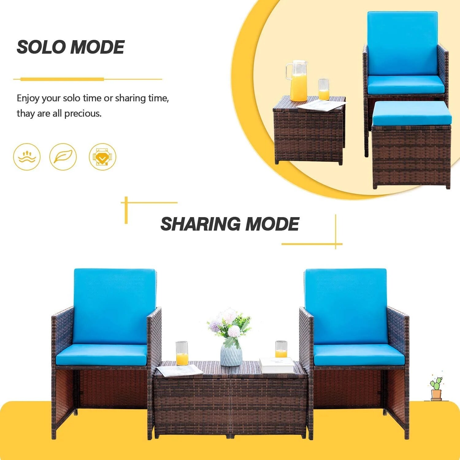 Vineego LS--LCRF2T2C2F-BU Patio-Conversation-Sets - View #4