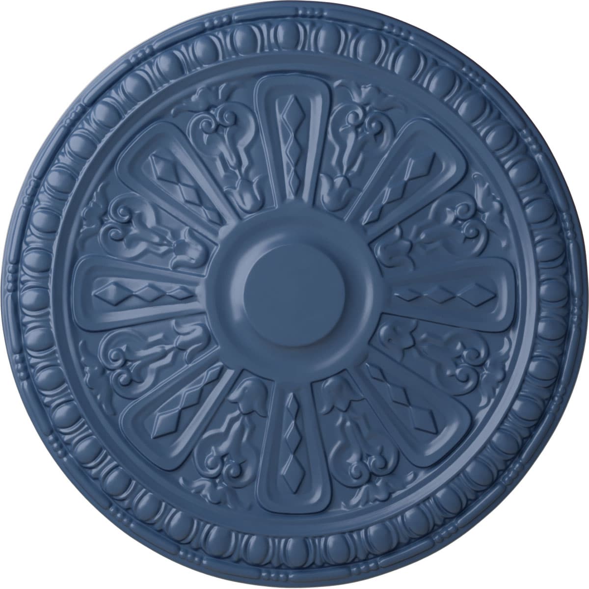 Ekena Millwork CM18RA2AMF Raymond 18-in W x 18-in L Painted Americana Polyurethane Whole Ceiling Medallion