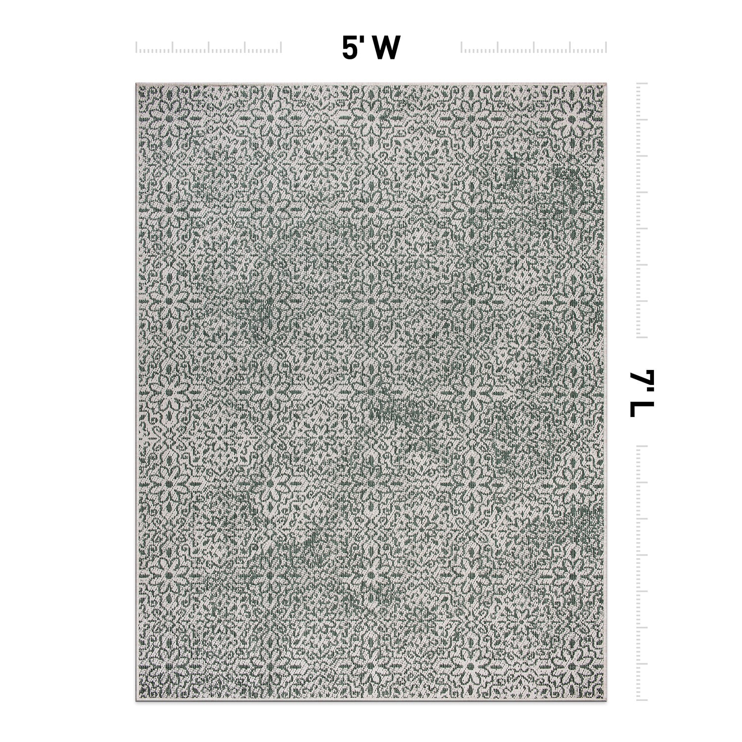 World Rug Gallery 4026GREEN5X7 rugs - View #2
