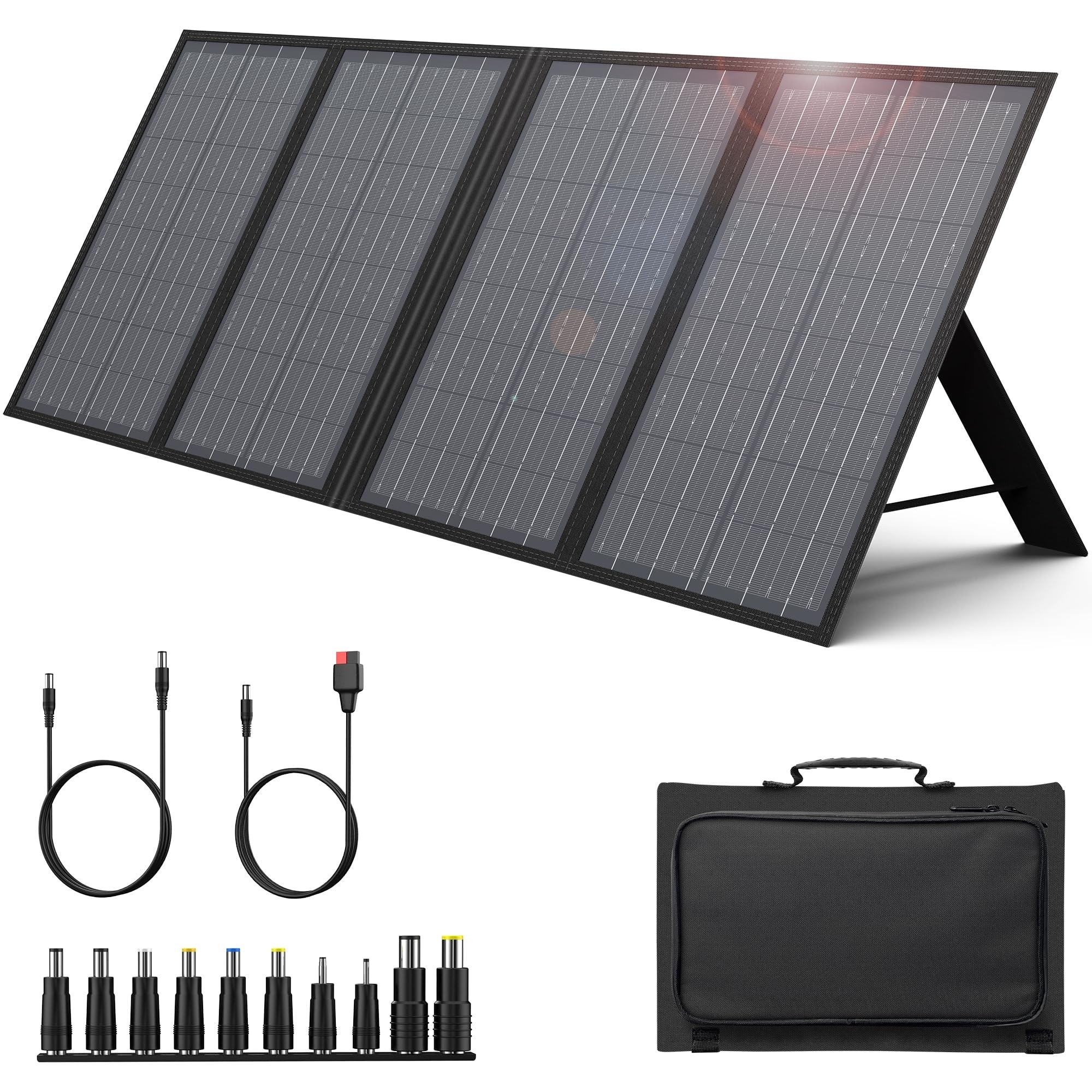 Misopily 60W Foldable Solar Panel Charger Portable Power Station ...