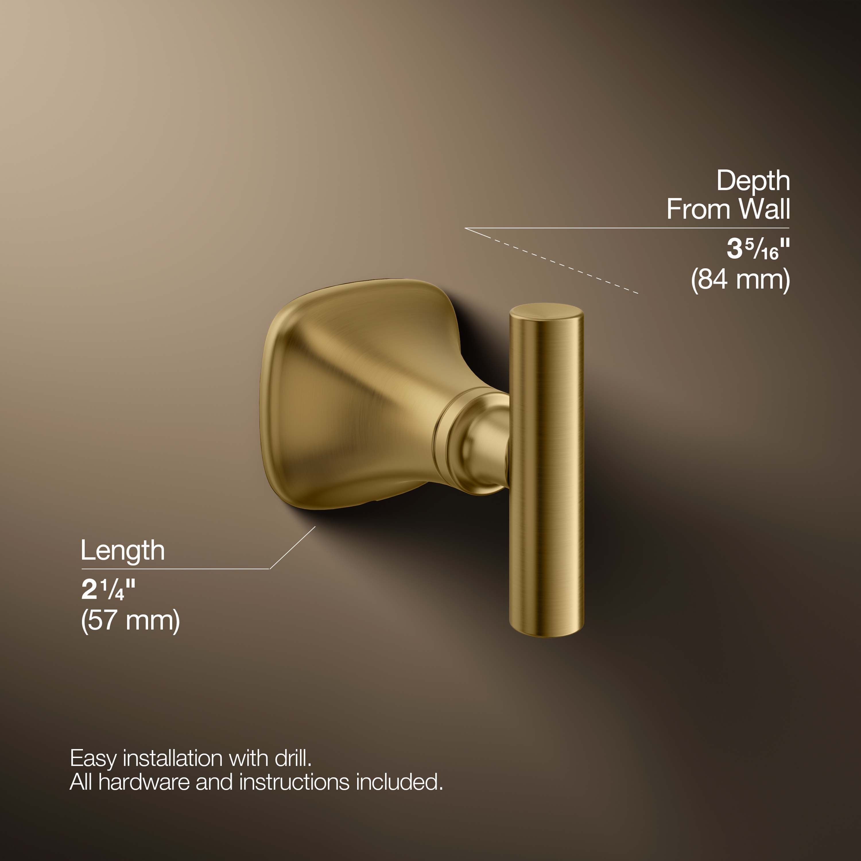 KOHLER REC28012-2MB Robe-Hooks - View #3