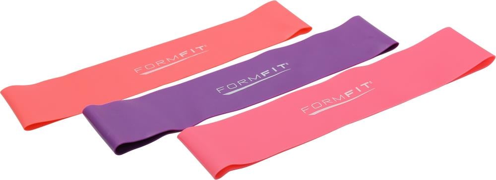 FormFit FF 3PK Res Loops Resistance Bands - Non-Toxic Rubber, 10-lb to  60-lb Resistance, Medium Tension, Total Body Workout - Multi Color in the Resistance  Bands department at