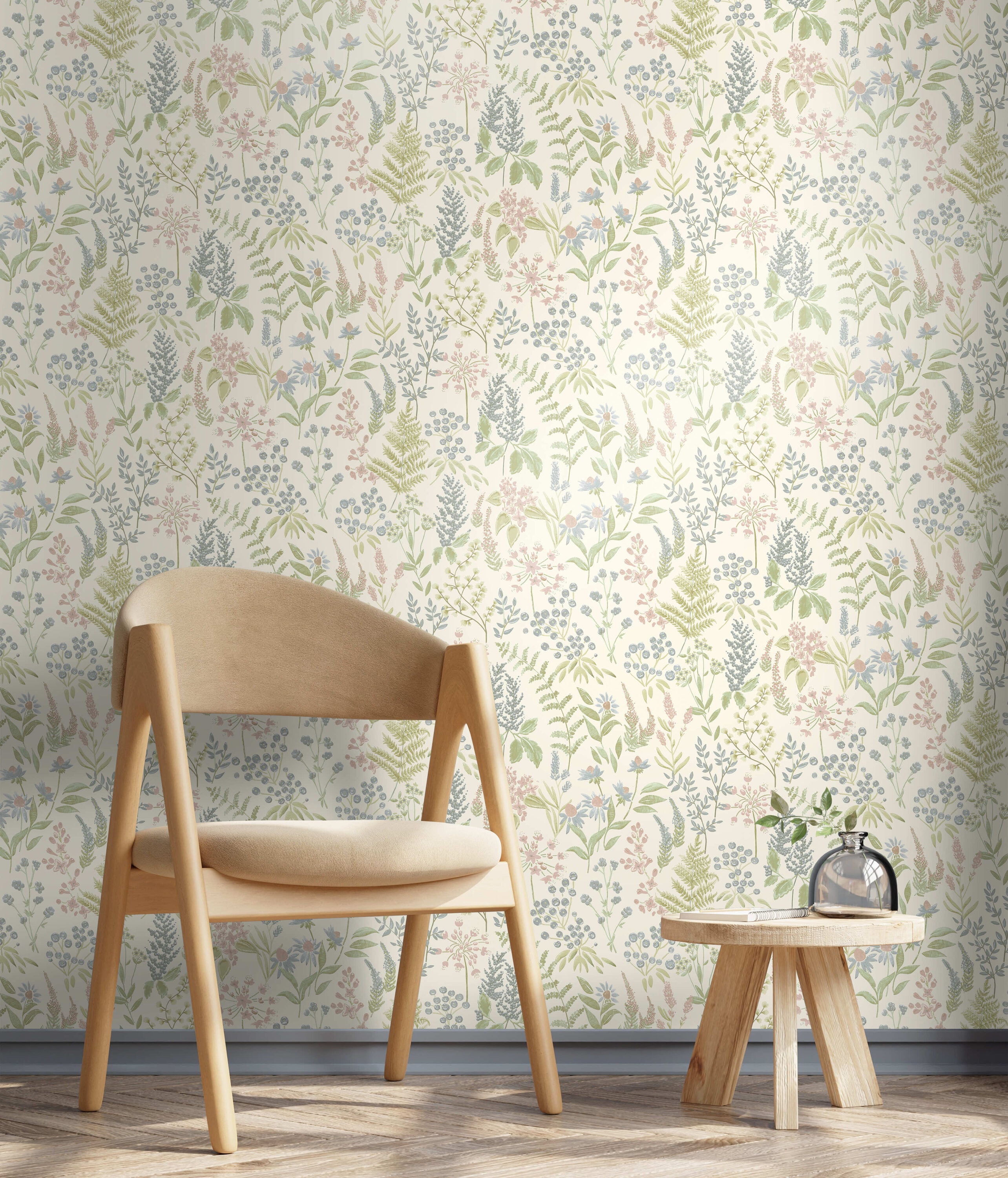 HOLDEN 56-sq ft Pink Paper Floral Unpasted Wallpaper in the Wallpaper ...