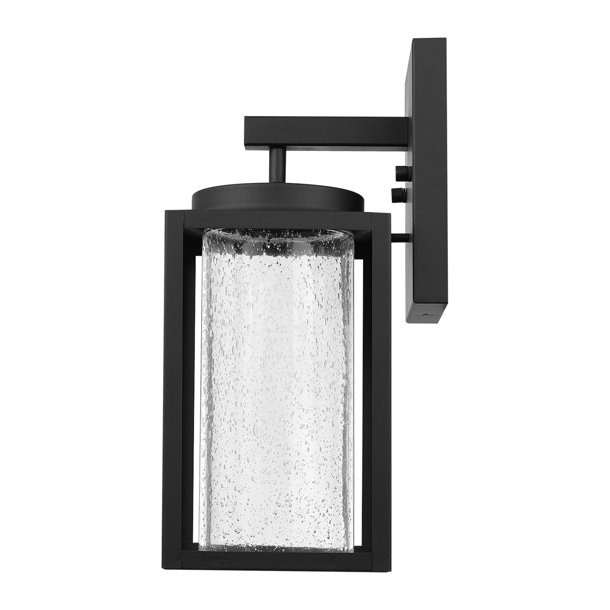 Black Matte Metal Cylinder LED Wall Sconce