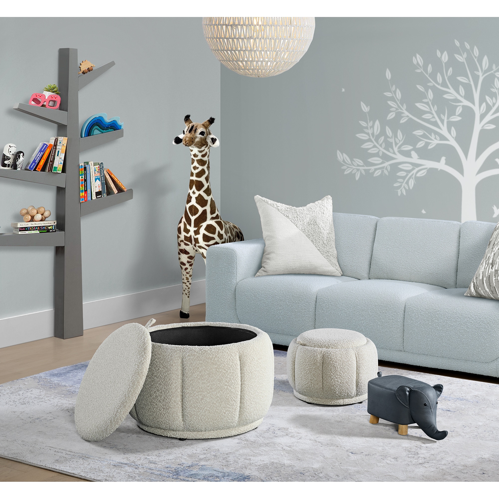 Picket House Furnishings U-13630-6-000 Indoor-Ottomans - View #16