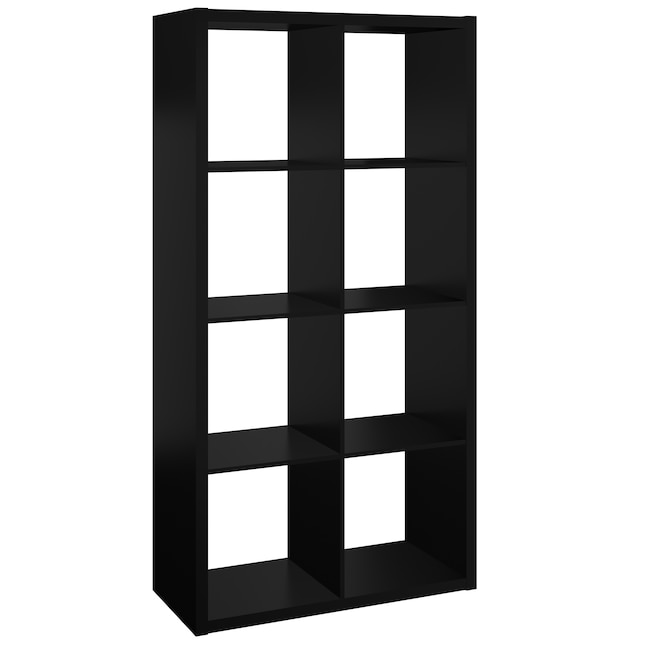Black Wood Laminate 8 Cube Organizer, Ikea 8 Cube Storage Dimensions