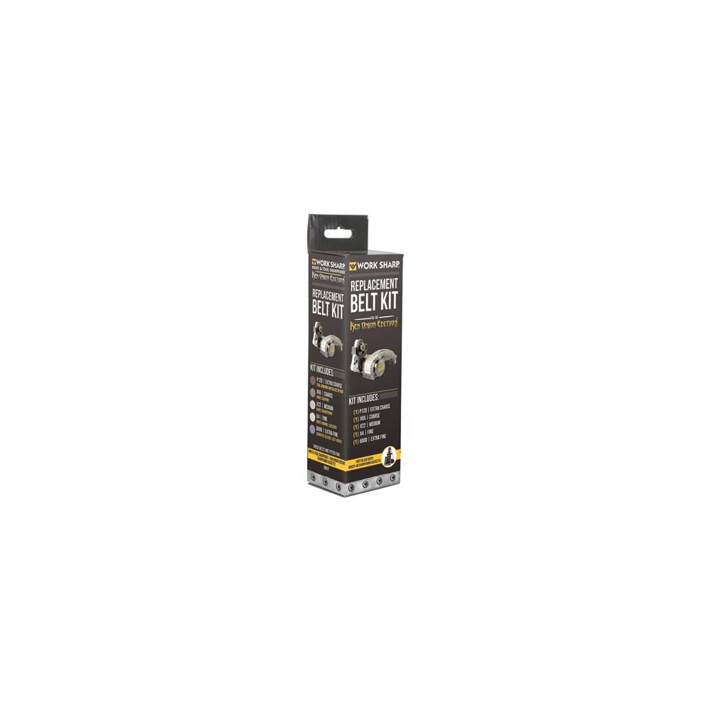 Work Sharp NRNTL10400  42728 Replacement Belt Kit- Ken Onion Edition, Model No. WSSAK081113