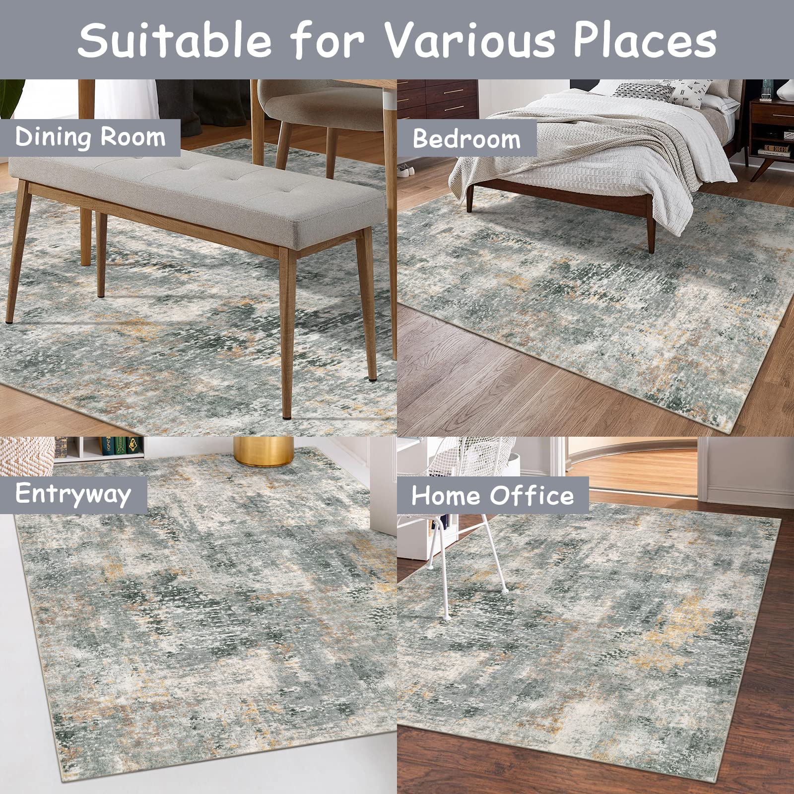 Lahome AR-DYR-037-GR1 rugs - View #4