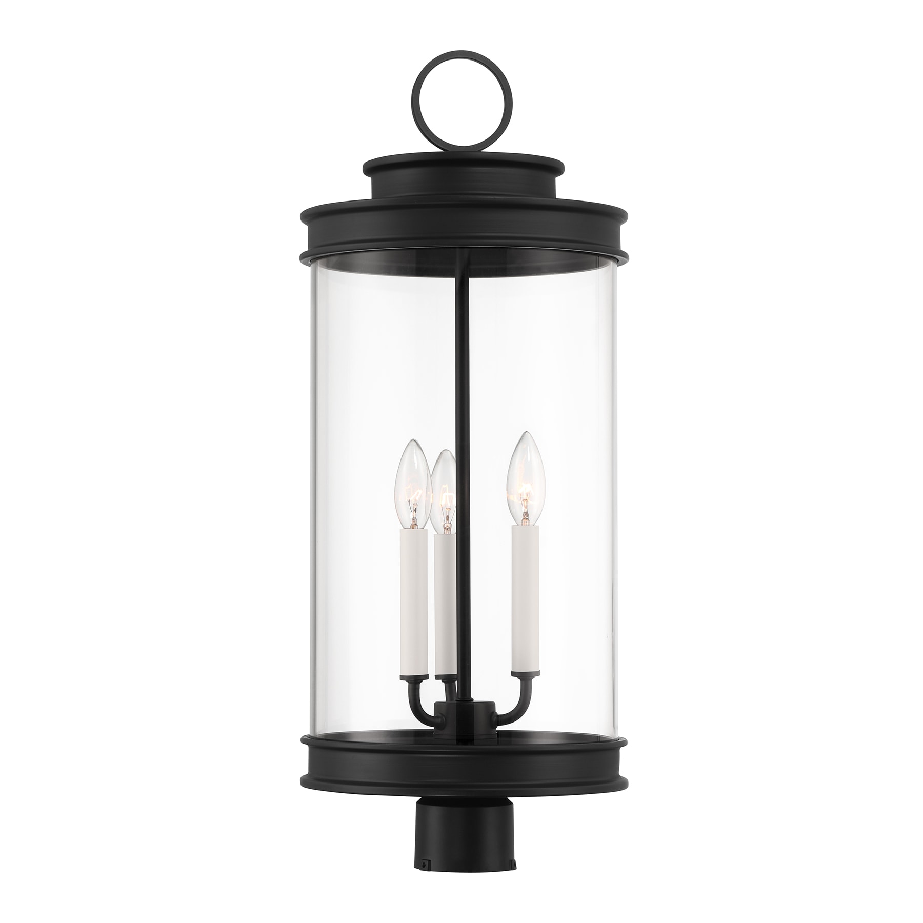 Savoy House 5-902-BK Englewood 26-Inches Matte Black Vintage Outdoor Light post lantern