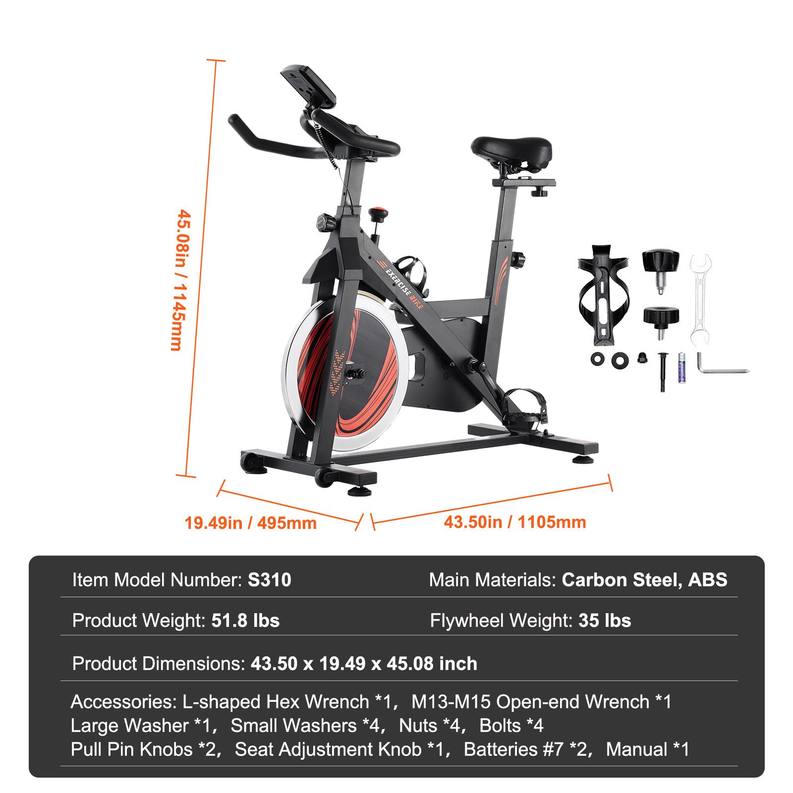 Redliro LSJSCMCSXDJPO87KCV9 Exercise-Bikes - View #7