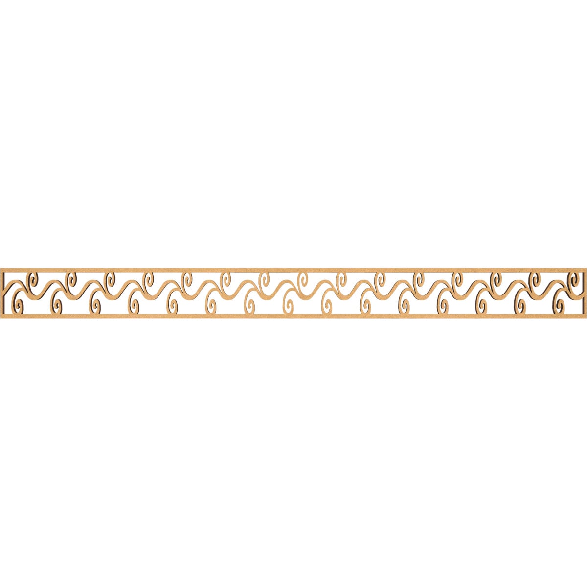 Ekena Millwork MLDB04X46TILMF Tilden Fretwork Flat Trim 4-in x 3.87-ft Brown Unfinished 2157667 Pierced Wall Panel Moulding