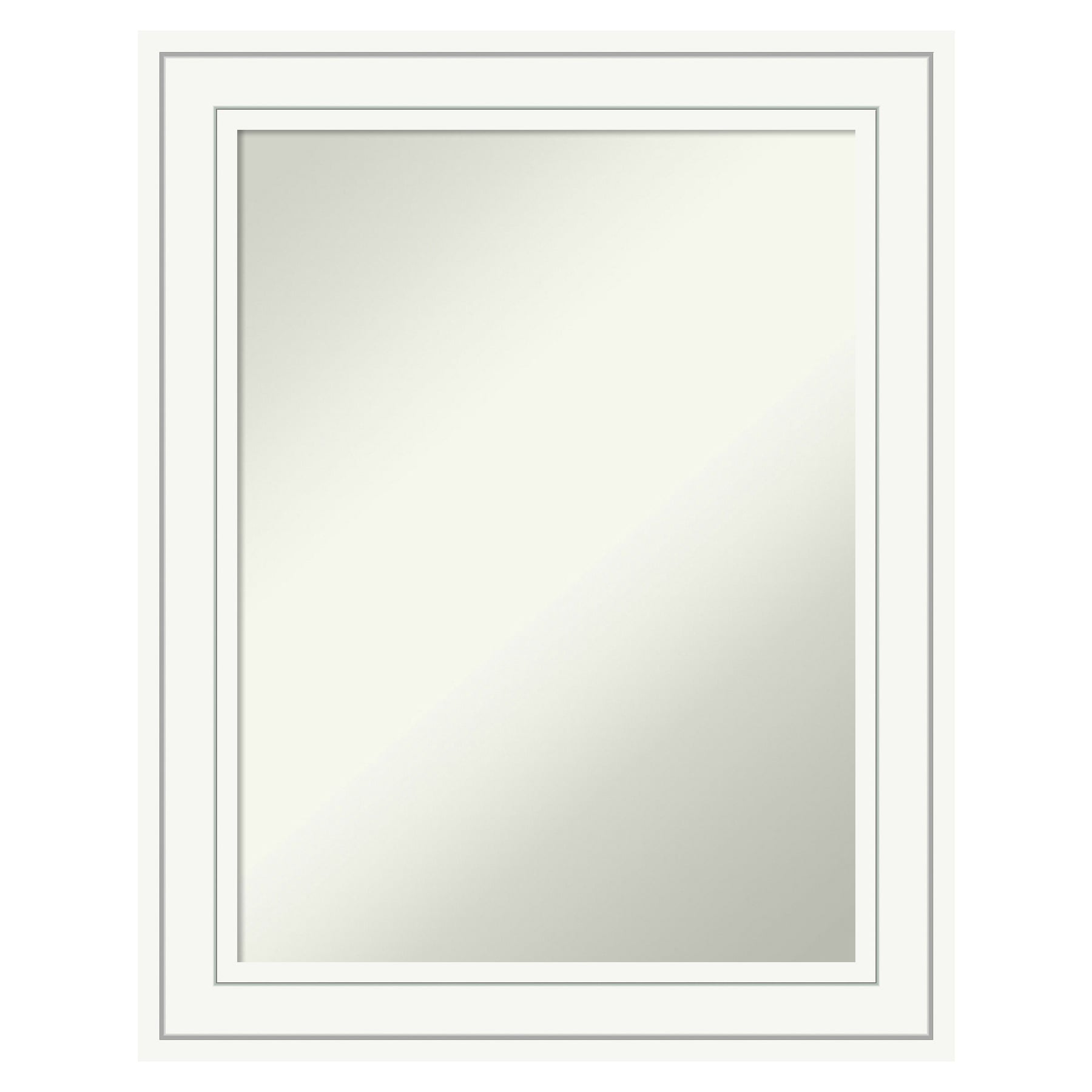 Amanti Art A17005546870 Craftsman White Frame 23-Inches W x 29-Inches H Rectangle Craftsman White Framed Wall Mirror