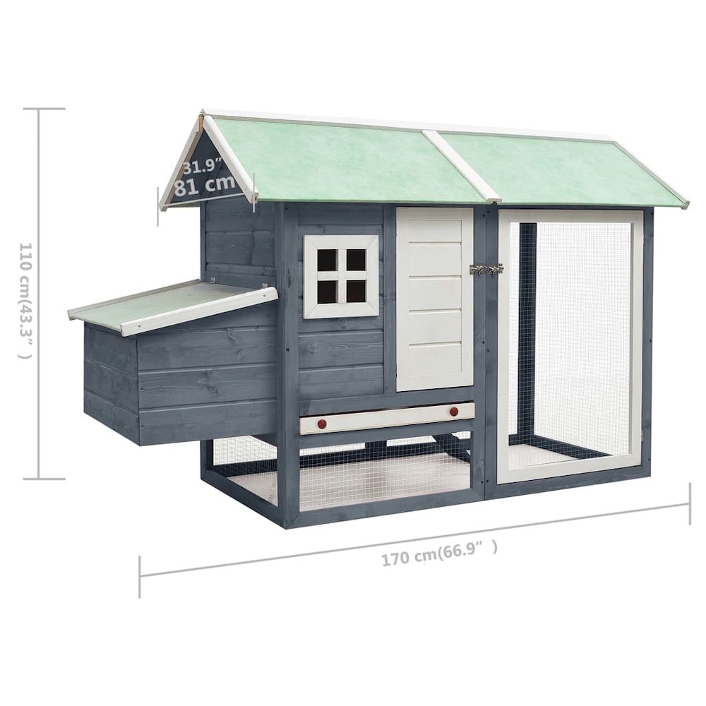 vidaXL 170861 Chicken-Coops-Rabbit-Hutches - View #5