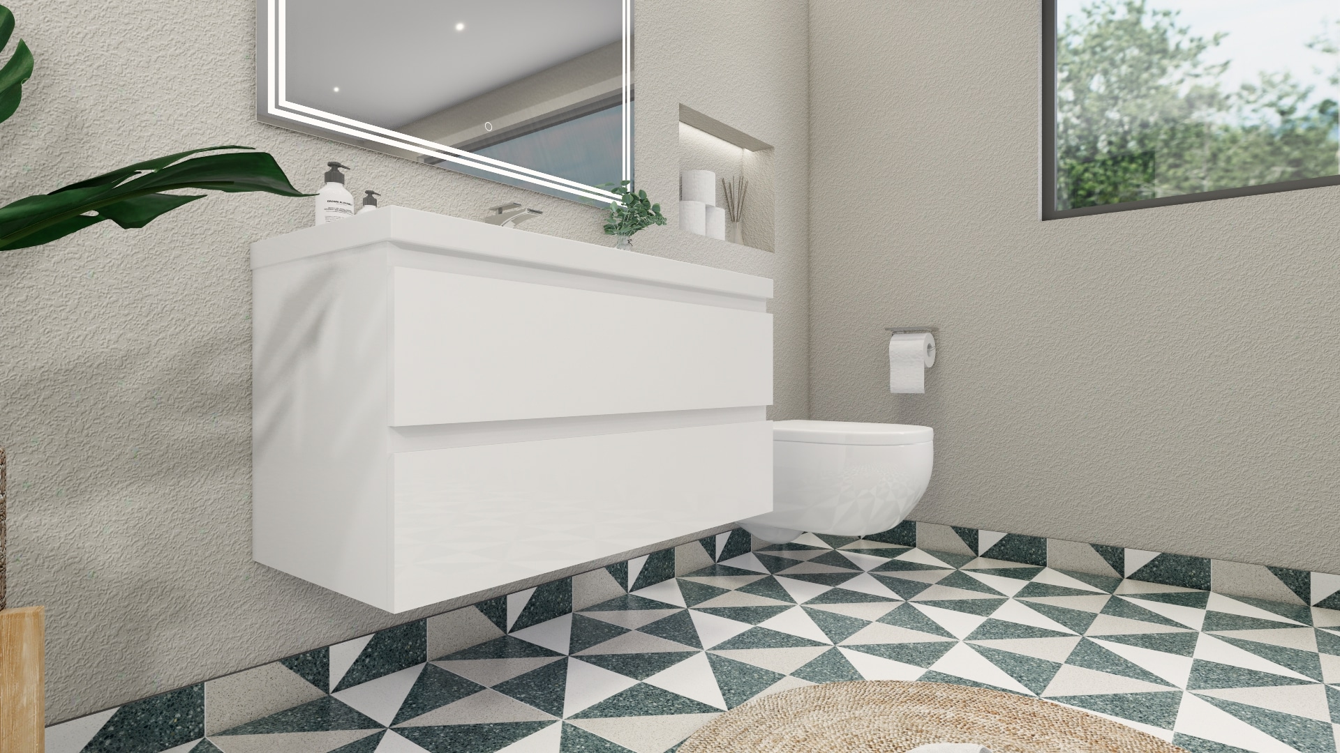Moreno Bath MOB42-GW Bath-Vanity-Combo - View #6