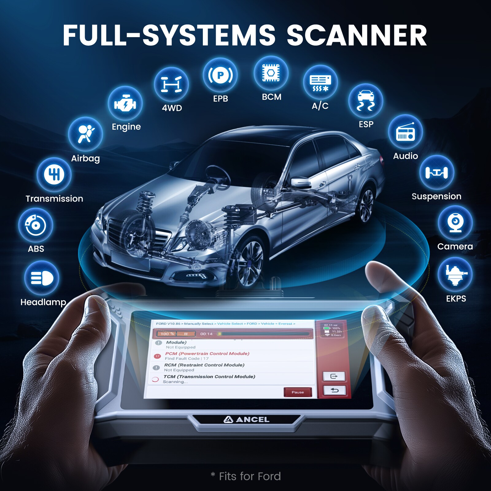 ANCEL DS160(FORD) Auto-Diagnostic-Testing-Tools - View #4