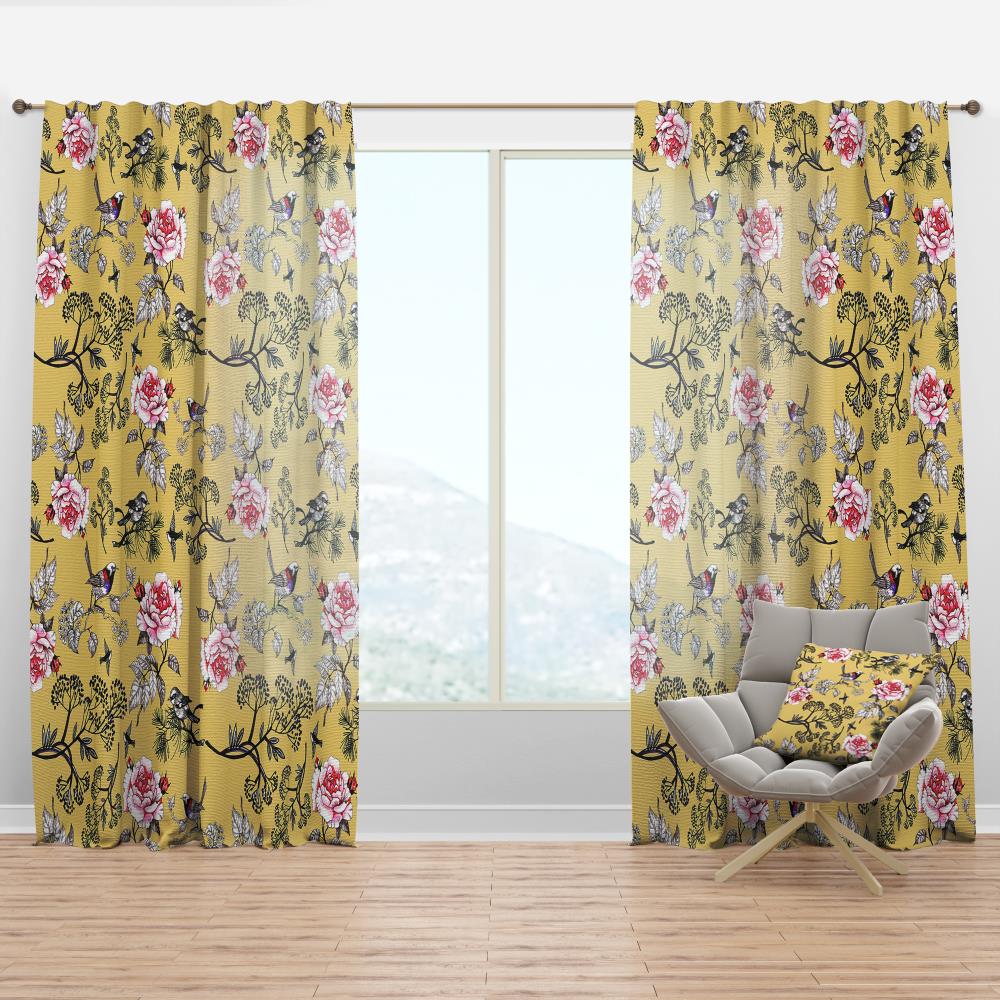 Designart CTN17544-52-108 108-Inches Brown Room darkening Thermal lined Rod pocket Single curtain panel