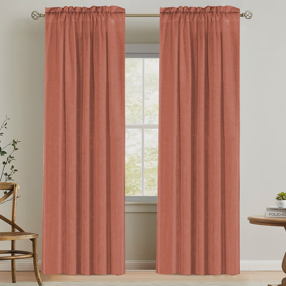 H.Versailtex RODDM5296NATURAL curtains - View #7
