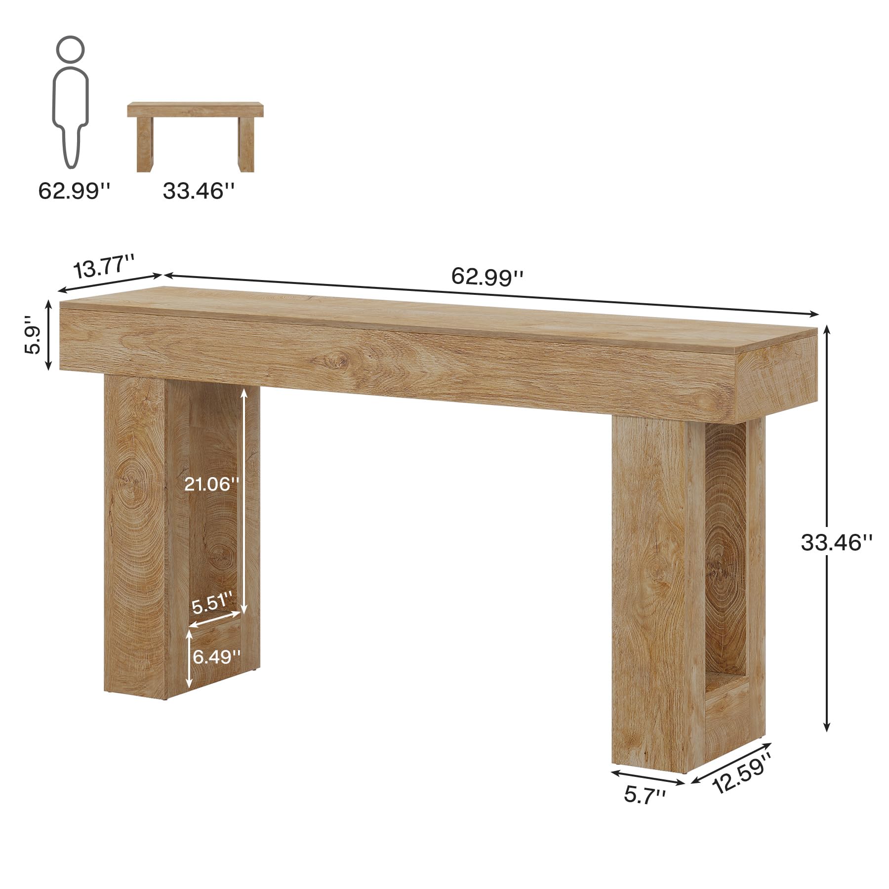 Tribesigns LWFD-RY0234 Console-Sofa-Tables - View #2