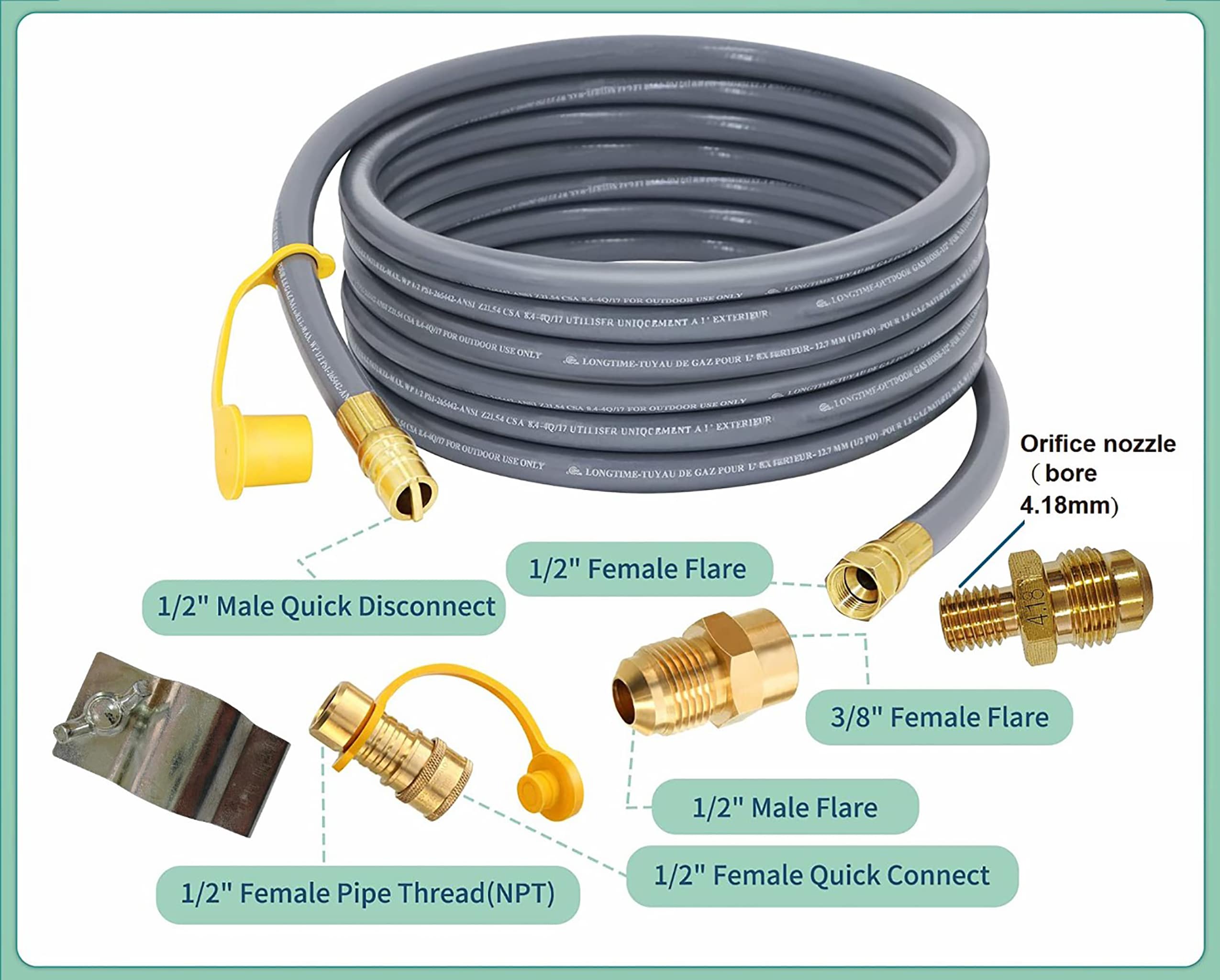 Living Source International CM-01NAT Gas-Fire-Pit-Accessories - View #2