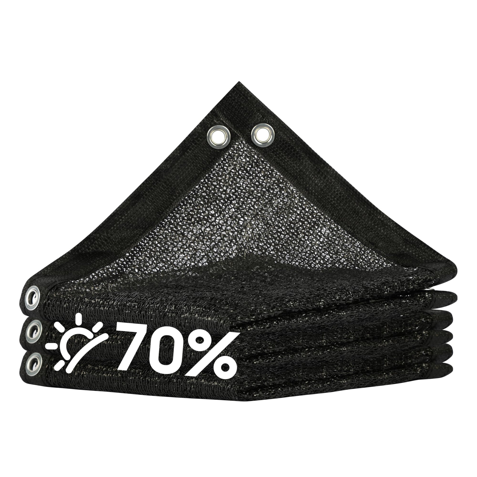 Oyezvary  Black Shade Cloth 70 Percent Sun Protection 8FT by 16FT Mesh Tarp with Grommets for Garden Patio Greenhouse Pergola Chicken Coop Dog