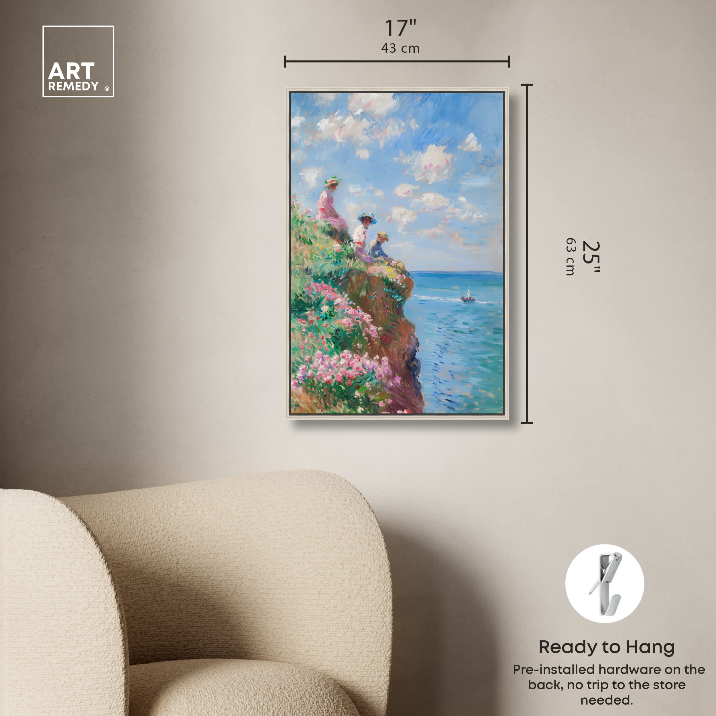 Art Remedy By the Seaside Coastal Print by Silver Frame 16 x 24 in the ...