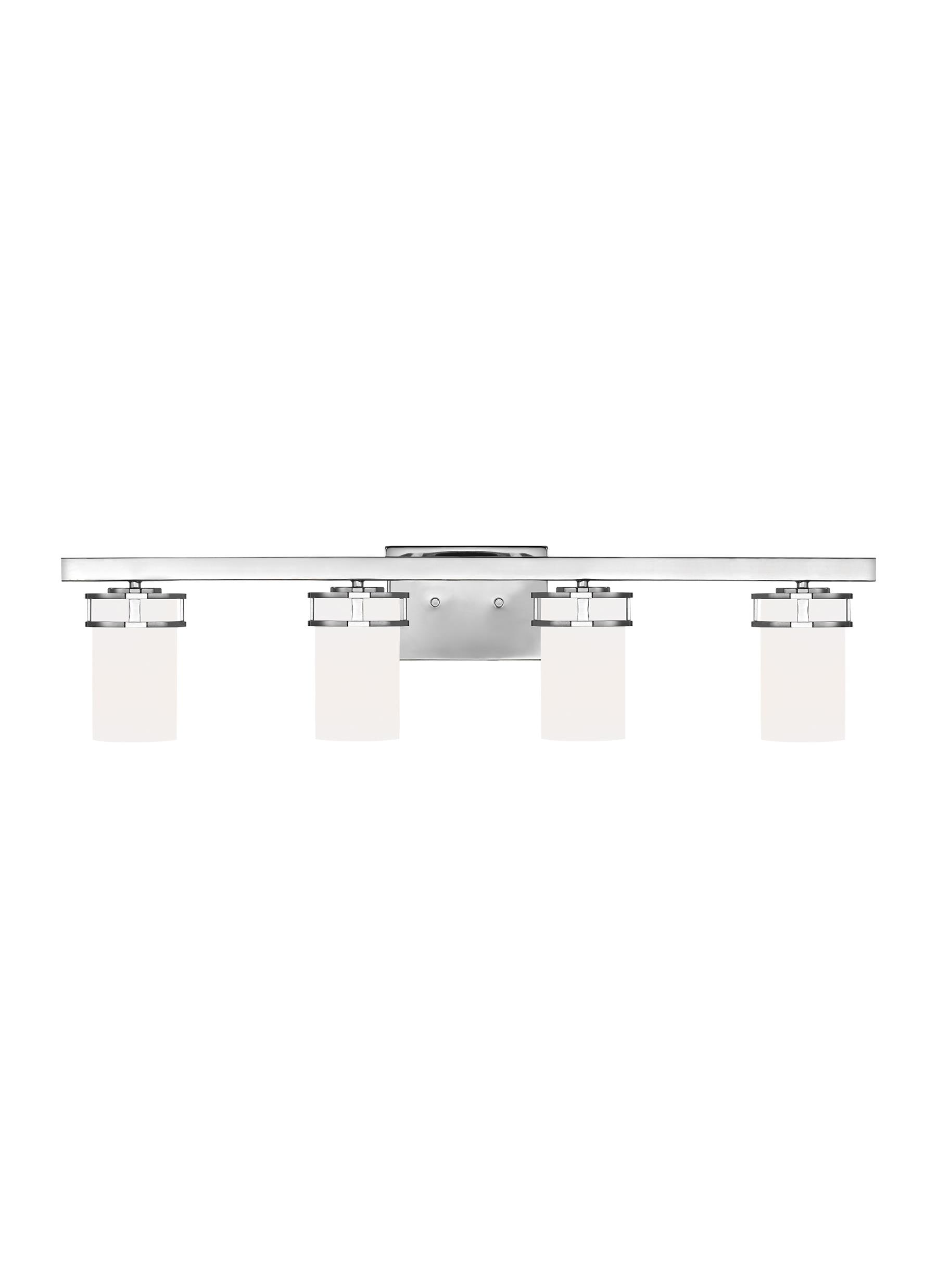 Generation Lighting 4421604EN3-05 Robie 34-in 4 -Light Chrome Craftsman Vanity light