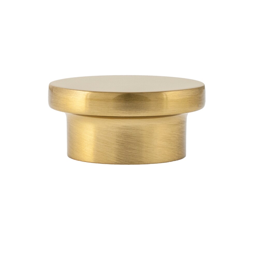 Sumner Street Home Hardware Ethan 1-5/8-in Satin Brass Round Modern Cabinet  Knob in the Cabinet Knobs department at