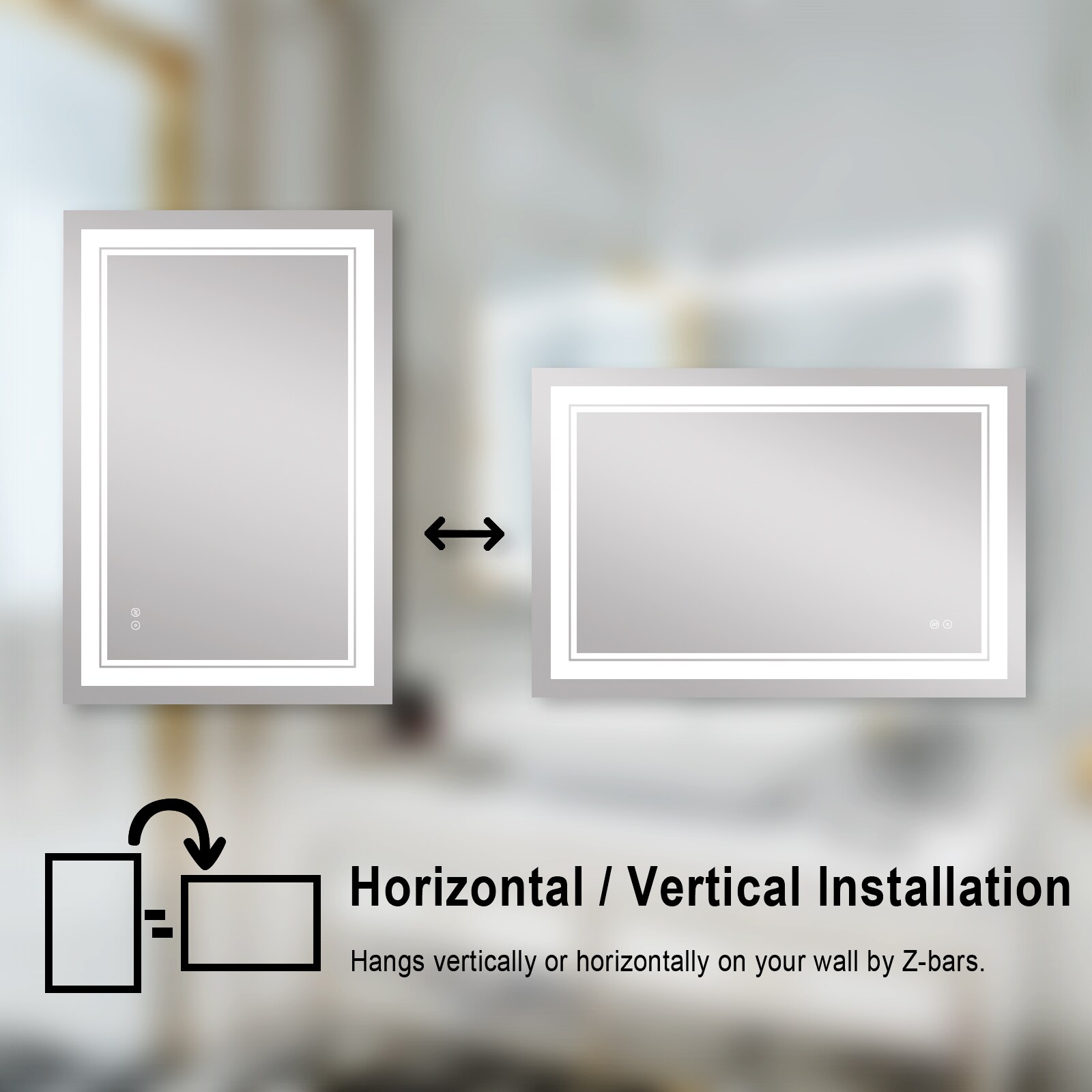 WELLFOR W2MRL4024 Framed-Bath-Mirrors - View #11