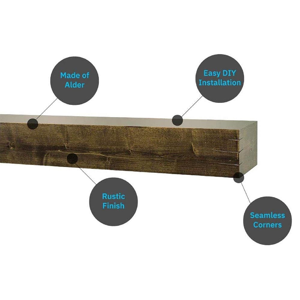 Mantels Direct WALLACE-36-PEC Mantel-Shelves - View #5