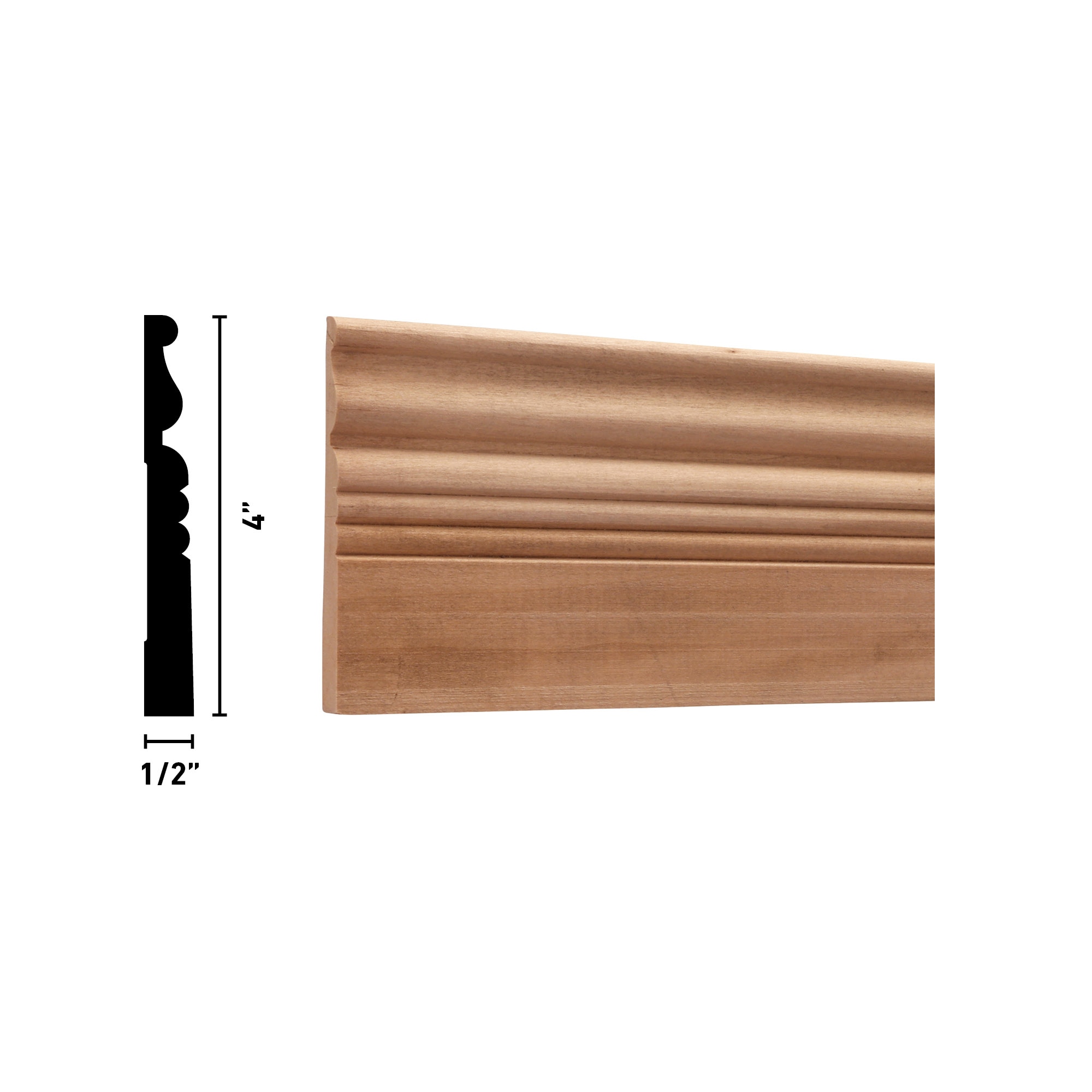  OML21-8FTWHW Baseboard-Moulding - View #4