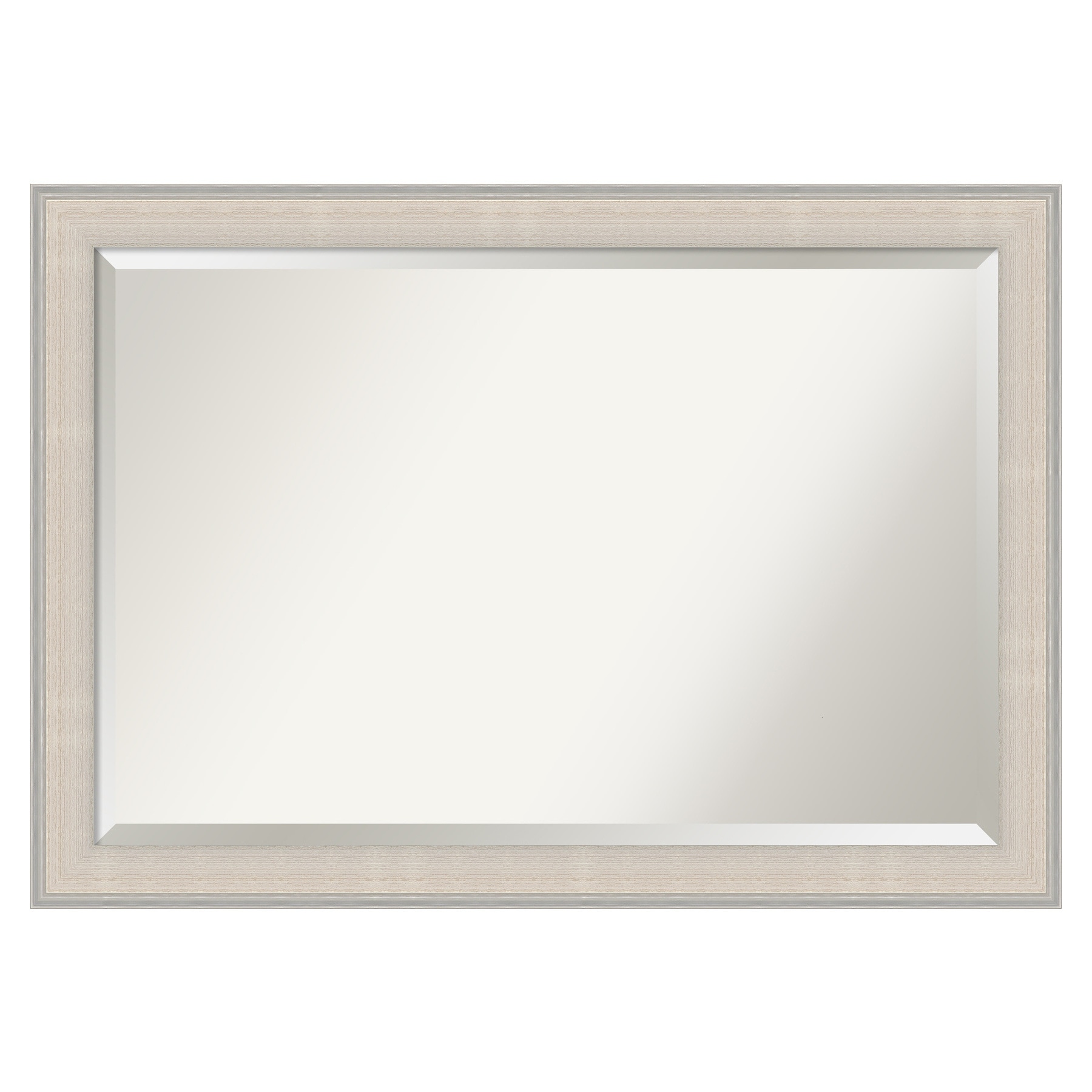 Amanti Art Cottage White Silver Frame 40.5-in W x 28.5-in H Rectangle ...