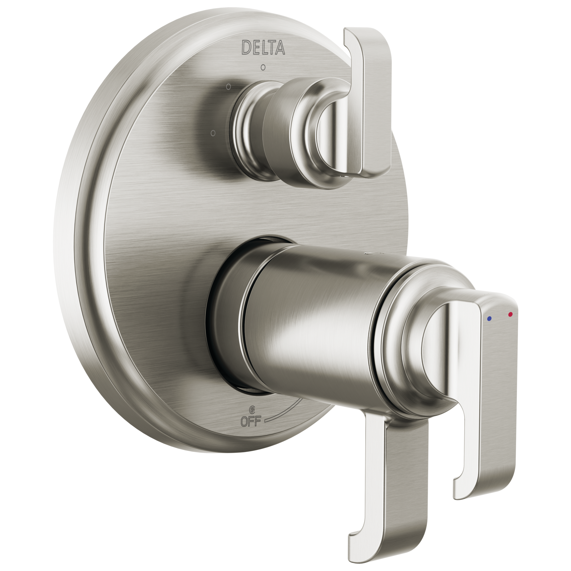 Delta T27T889-SS-PR Tetra Lumicoat Stainless 5.38-Inches Universal Bathtub/Shower Diverter 0.5-Inches -ID