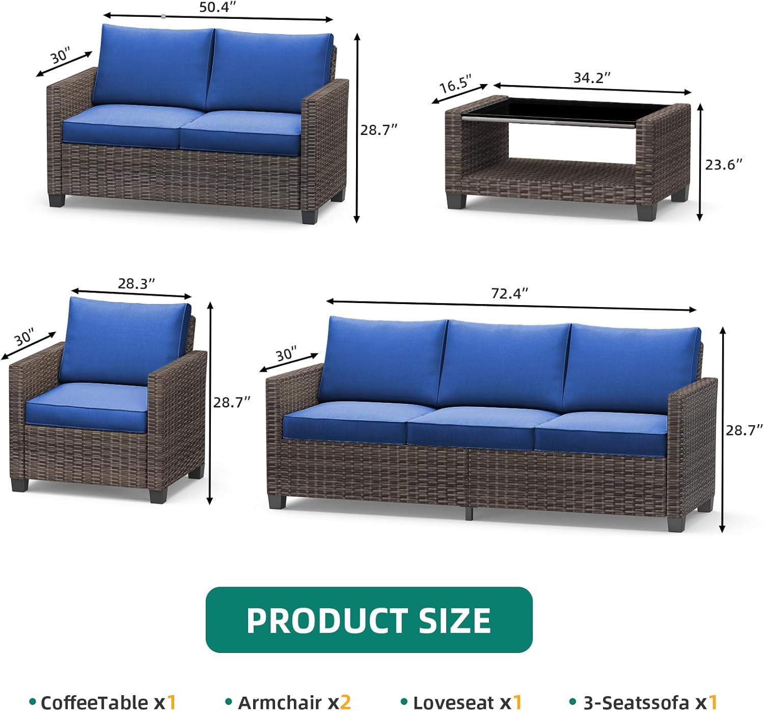 Qeetex LHF-DYQ-PHO-12E6PUTH Patio-Dining-Sets - View #3