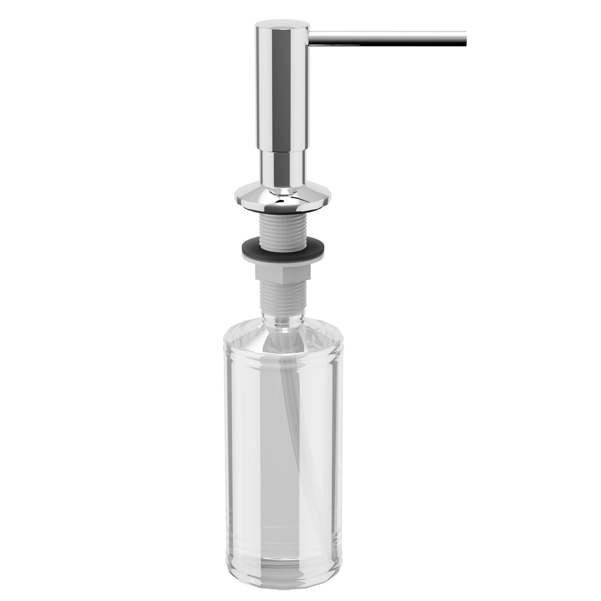 Karran SD35C Chrome 12-oz. Capacity Deck-mount Soap and Lotion Dispenser