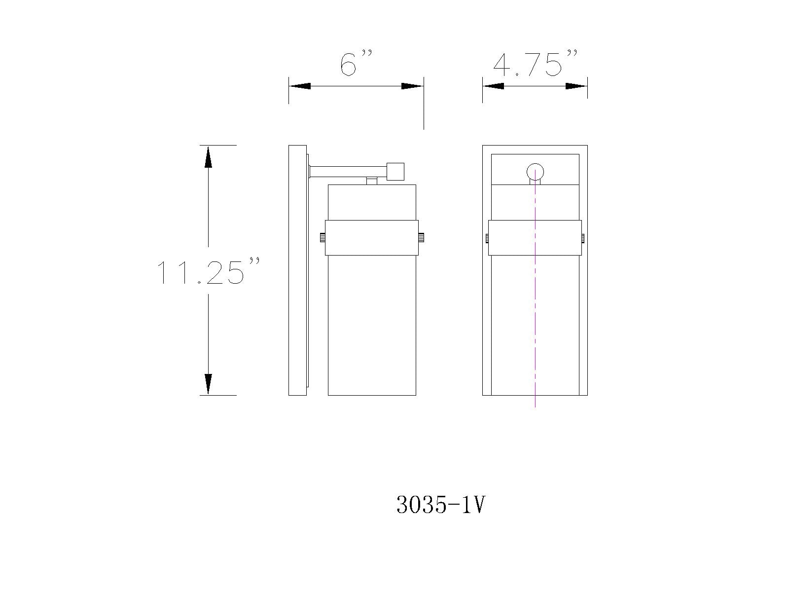 Z-Lite 3035-1V-BN b089995 - View #7