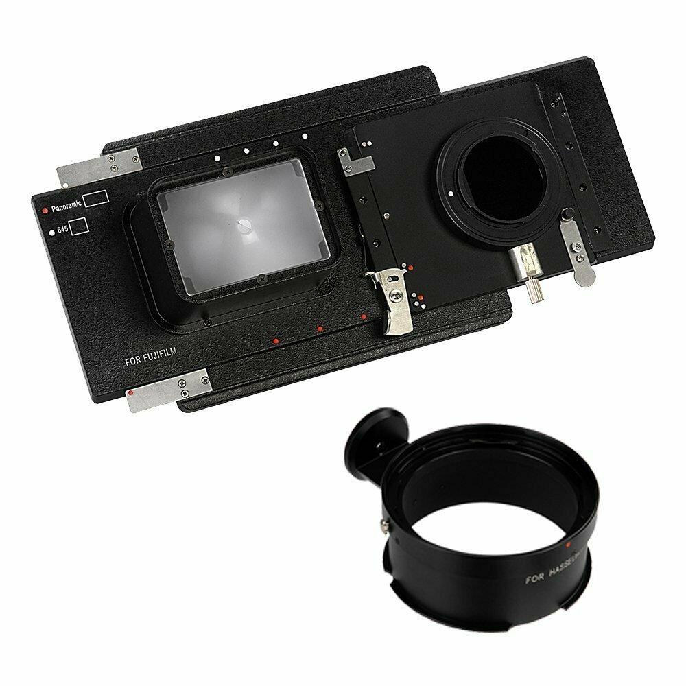 Fotodiox FTDX917  RhinoCam-FXRF-HBV Vizelex RhinoCam for Fujifilm X-Series Mirrorless Camera Body for Shift Stitching 645 and Panoramic Sized Images with Hasselblad V Mount Medium format Lenses